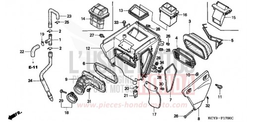 FILTRE A AIR XR400RY de 2000